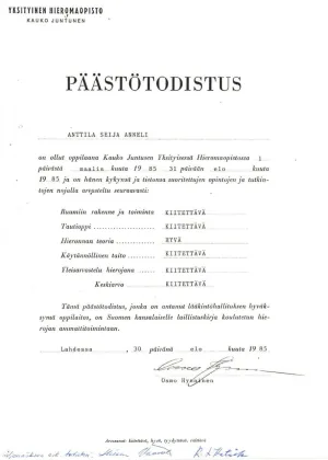 Sertifikaatti 1